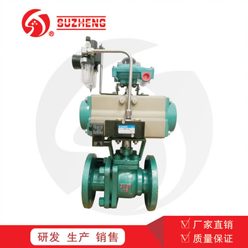 氣(qì)動法蘭襯氟(fu)球閥