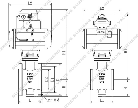ZSSV氣(qi)動V型調節球閥